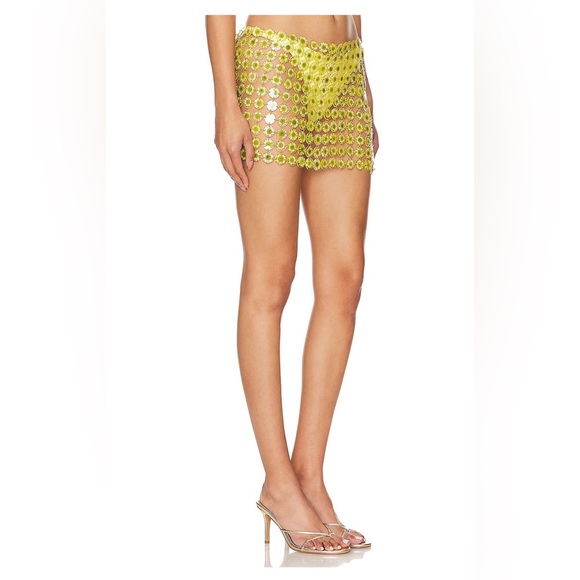 Camila Coelho Lilah Mini Skirt in Yellow Daisy - Picture 4 of 13